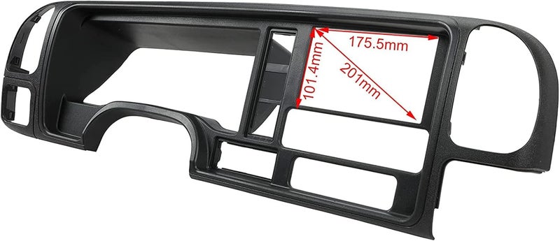 PACEWALKER Car Radio Stereo Dash Panel Kit DP-3003 Double Din Compatible with 1995-2002 for GM SUV/Truck Black - Image 4